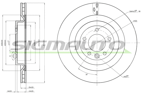 Brake Disc (DBC433V)