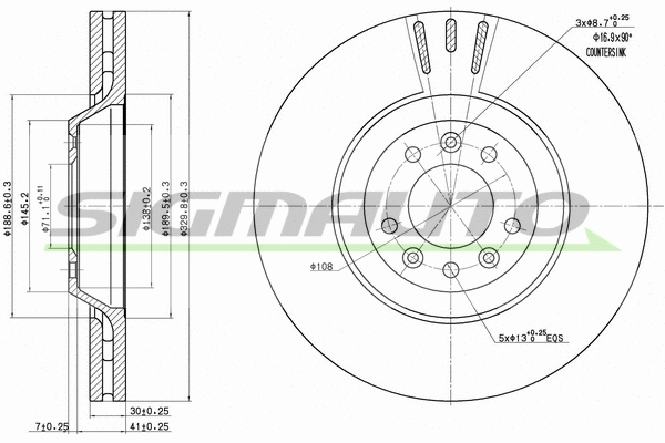 Brake Disc (DBB274V)
