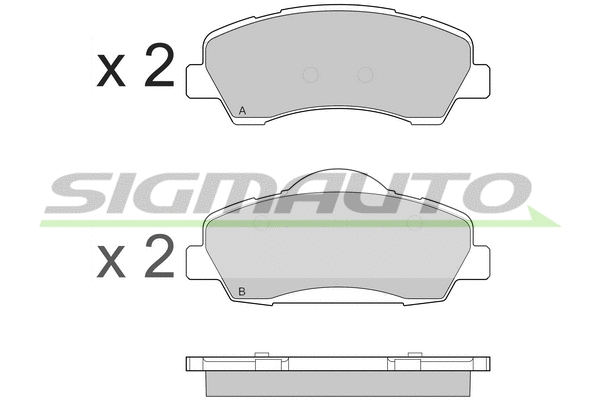 Brake Pad Set, disc brake (SPB559)