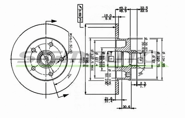 Brake Disc (DBA266S)