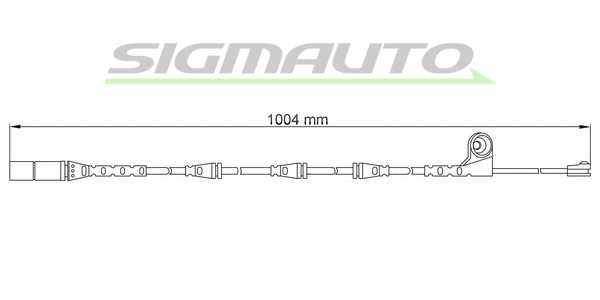 Warning Contact, brake pad wear (WI0696)
