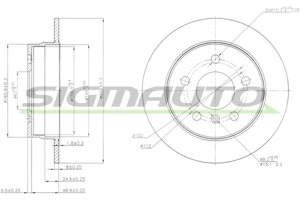 Brake Disc (DBB258S)