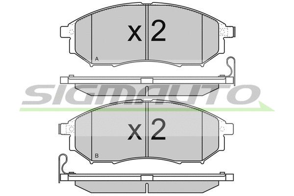 Brake Pad Set, disc brake (SPB350)