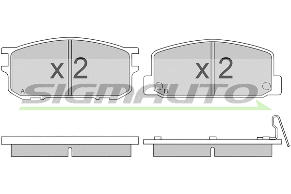 Brake Pad Set, disc brake (SPA167)