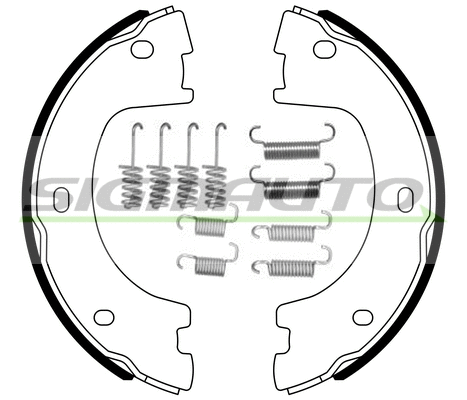 Brake Shoe Set, parking brake (SFA560-1)
