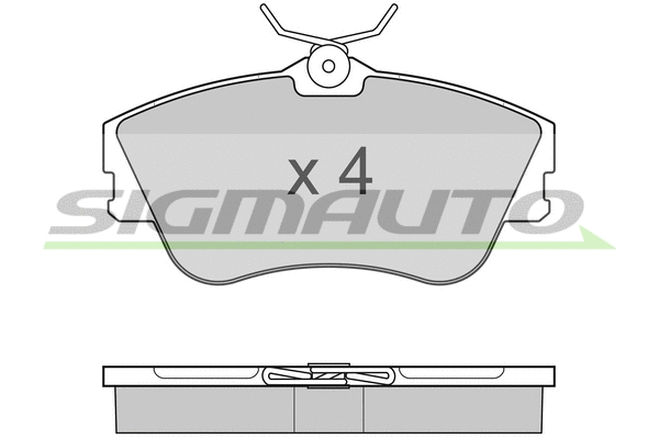 Brake Pad Set, disc brake (SPA625)