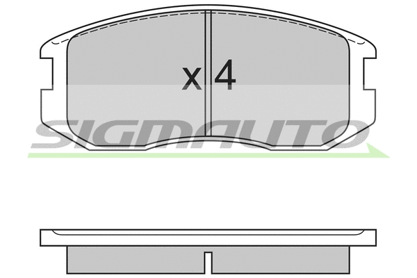 Brake Pad Set, disc brake (SPA558)