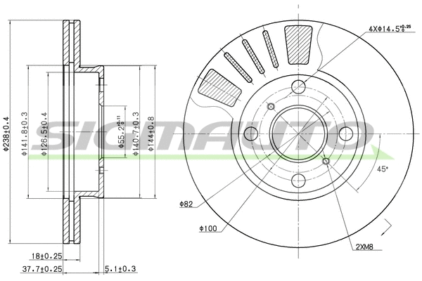 Brake Disc (DBB094V)