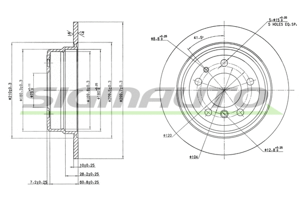 Brake Disc (DBA326S)