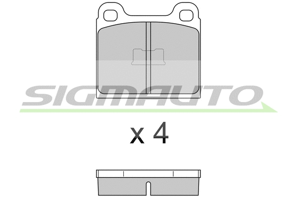 Brake Pad Set, disc brake (SPA054)