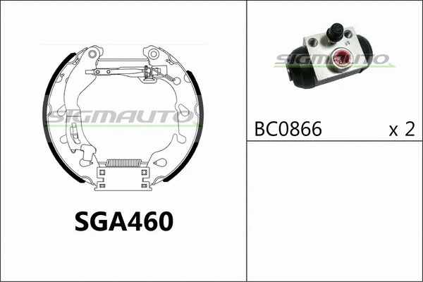Brake Shoe Set (SGA460)