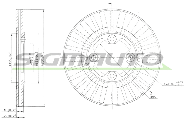 Brake Disc (DBA291V)