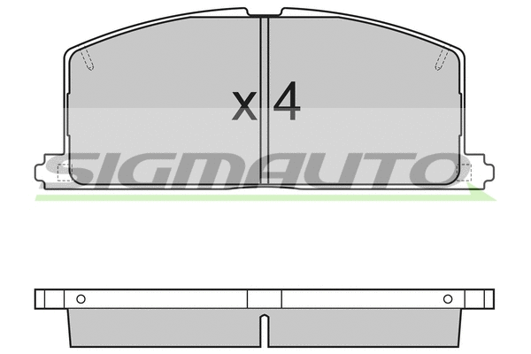 Brake Pad Set, disc brake (SPA255)