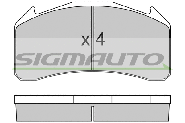 Brake Pad Set, disc brake (SPT319)