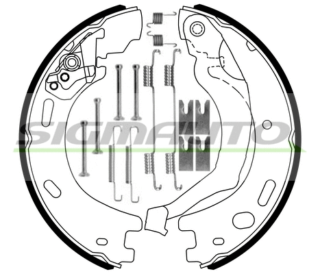 Brake Shoe Set, parking brake (SFA440-1)