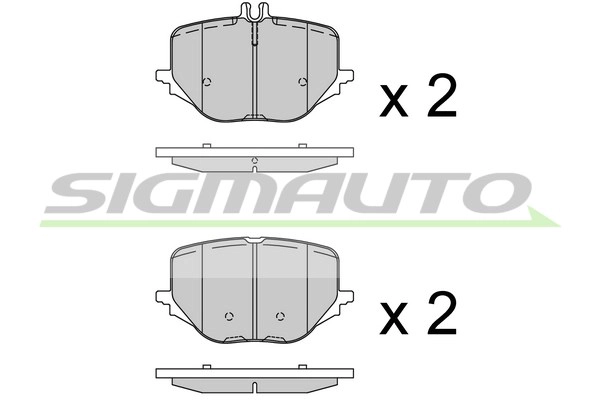 Brake Pad Set, disc brake (SPB937)