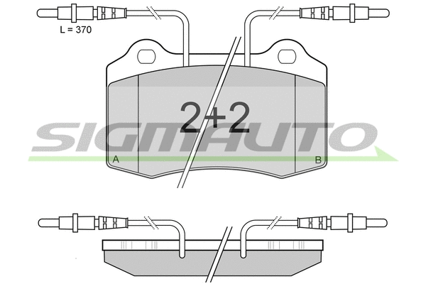 Brake Pad Set, disc brake (SPA985)