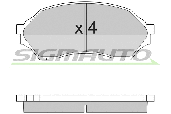 Brake Pad Set, disc brake (SPA895)