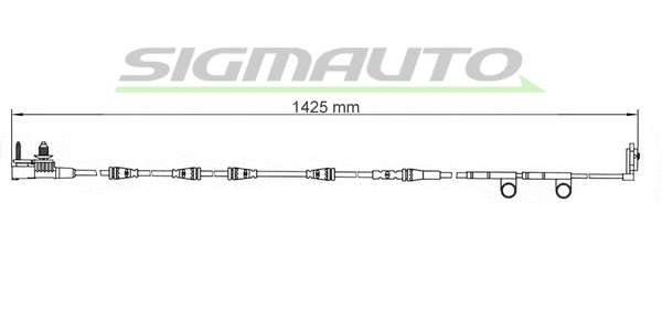 Warning Contact, brake pad wear (WI0781)