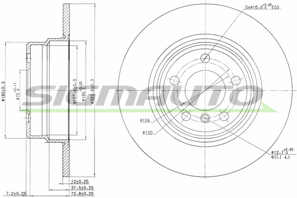 Brake Disc (DBB255S)