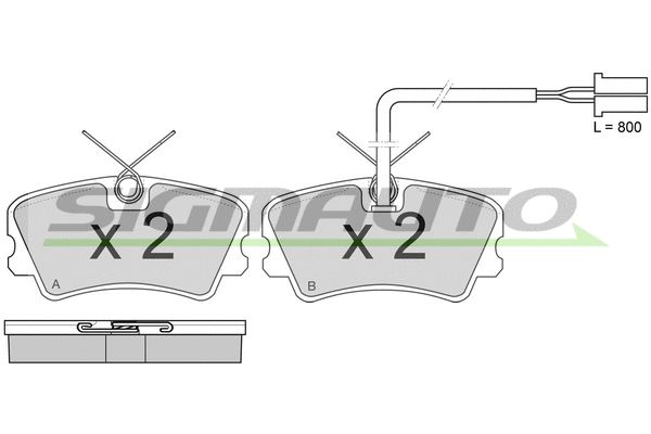 Brake Pad Set, disc brake (SPA342)