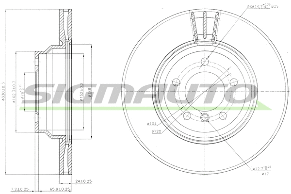 Brake Disc (DBB535V)