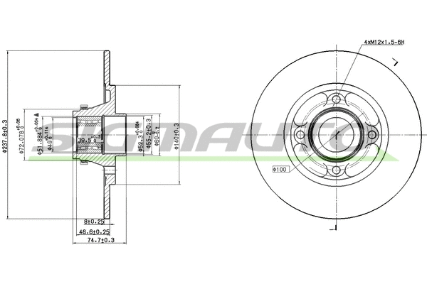 Brake Disc (DBB515S)