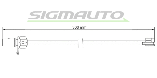 Warning Contact, brake pad wear (WI0944)