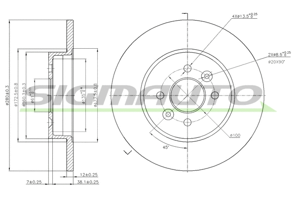 Brake Disc (DBB295S)