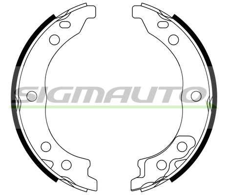 Brake Shoe Set, parking brake (SFA187)