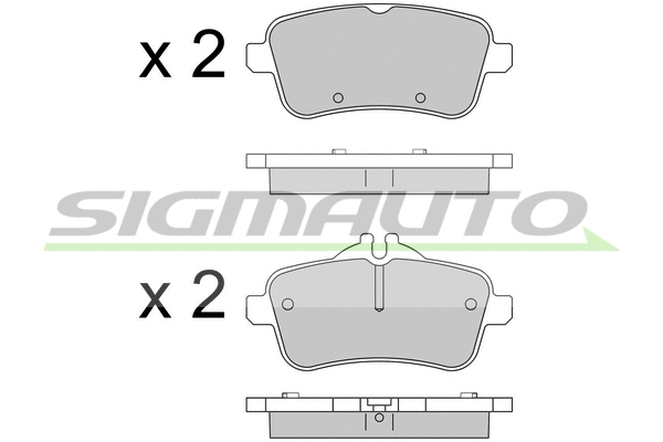 Brake Pad Set, disc brake (SPB539)