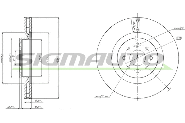 Brake Disc (DBB742V)