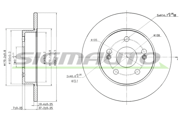 Brake Disc (DBB213S)