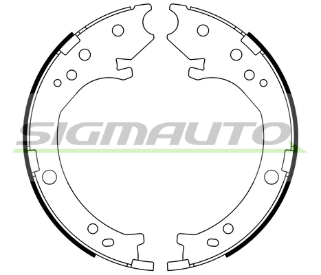 Brake Shoe Set, parking brake (SFA716)