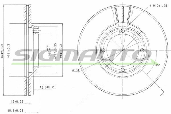 Brake Disc (DBA389V)