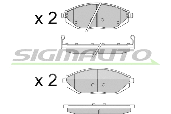 Brake Pad Set, disc brake (SPB513)