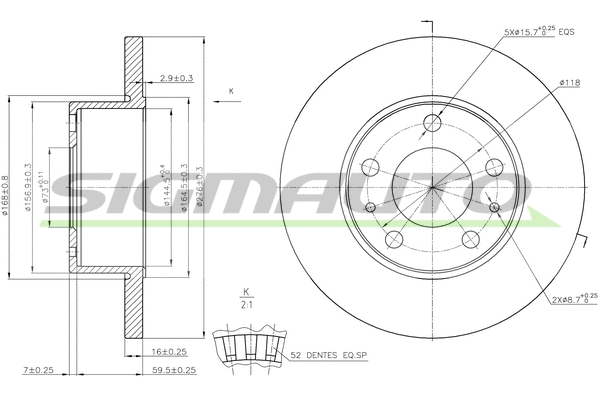 Brake Disc (DB0196S)