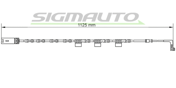 Warning Contact, brake pad wear (WI0646)