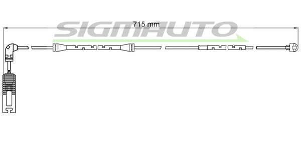 Warning Contact, brake pad wear (WI0585)