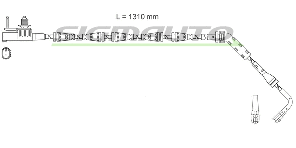 Warning Contact, brake pad wear (WI0984)