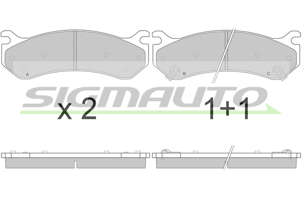 Brake Pad Set, disc brake (SPA918)
