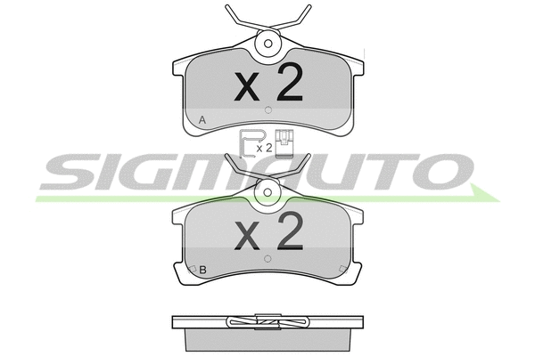 Brake Pad Set, disc brake (SPB107)
