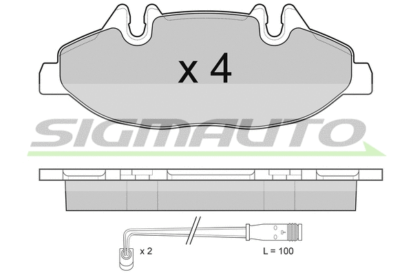 Brake Pad Set, disc brake (SPB100)