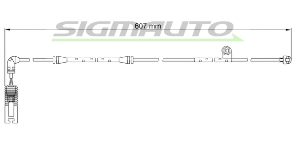 Warning Contact, brake pad wear (WI0650)
