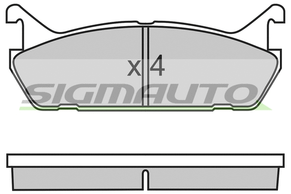 Brake Pad Set, disc brake (SPA488)