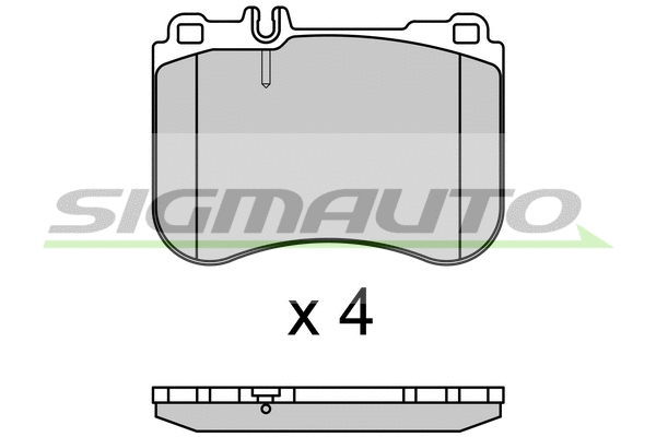Brake Pad Set, disc brake (SPB696)