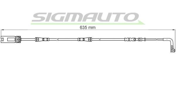 Warning Contact, brake pad wear (WI0612)