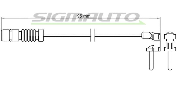 Warning Contact, brake pad wear (WI0501)