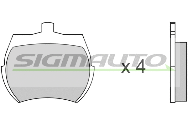 Brake Pad Set, disc brake (SPA012)