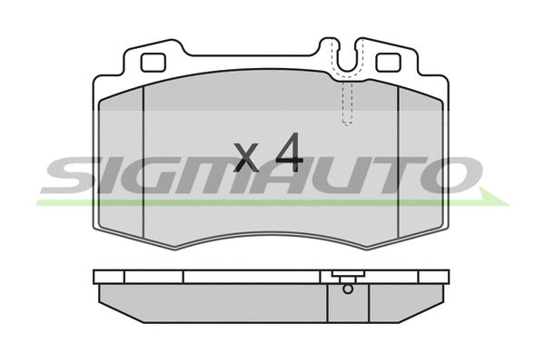 Brake Pad Set, disc brake (SPA986)